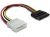 60112 KABEL POWER SATA HDD > 4PIN STECKER GERADE