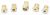 C00109688 482000028437 KIT INJECTEURS GAZ AIR PROPANE C60X60 (227+275+136+183+330)