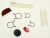 CS-00098976 TUBE*2+COLLIER*4+CABOCHON
