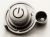 C00271362 482000086667 TOUCHE SILVER ON/OFF PASSEND FÜR INDESIT ECOTIME