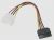 60120 CABLE POWER SATA HDD > MOLEX 4PIN MALE AVEC CLIP METAL