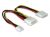 82111 Y-Cable Power Molex 4Pin Male > Molex 4Pin Female + 3½ FDD