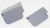 C00326133 481010676922 CACHE KIT GRIS, GAUCHE