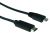 CABLE AVEC FICHE USB-C 3.1 MALE / FICHE MICRO USB-B 2.0, L: 1,2MTR.