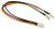 89343 CABLE MOLEX 3 PIN FEMELLE> 2 X MOLEX 3 PIN MALE(VENTILATEUR)