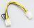 83775 CABLE D"ALIMENTATION PCI EXPRESS 6 PIN FEMELLE> 8 PIN MALE