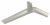 WGH27000-AA C00986026 Kunststoffstandfuß links RUB.49/55 Clarity silber