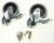 107417120 ROUES PIVOTANTE D75MM AVEC FREIN 2 PCS
