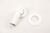 2073 Angle hose nozzle 90°   with rosette white for concealed siphon