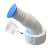 2916 PP hose connector 45° SAVE    and  , white with check valve, plug