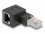 87863 ADAPTATEUR RJ45 MÂLE À RJ45 FEMELLE ADAPTER CAT.6A 90° ANGULÉ VERS LA GAUCHE